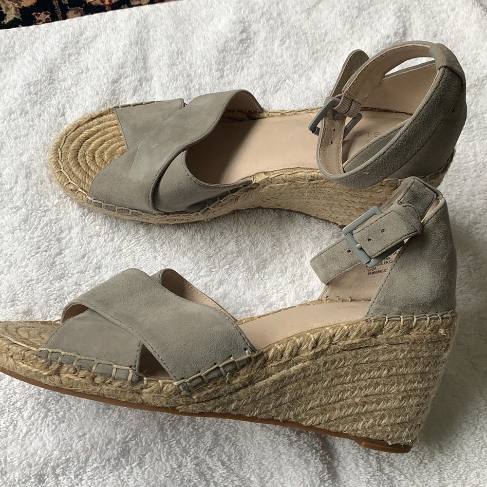 Caslon suede wedge sandal